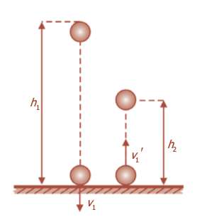 Tumbukan lenting sebagian antara bola dengan lantai